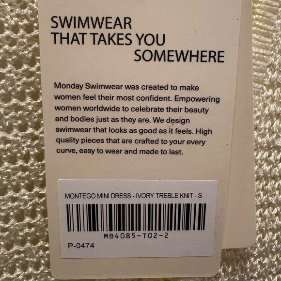 NWT! Monday Swimwear Montego Mini Dress - Picture 9 of 12